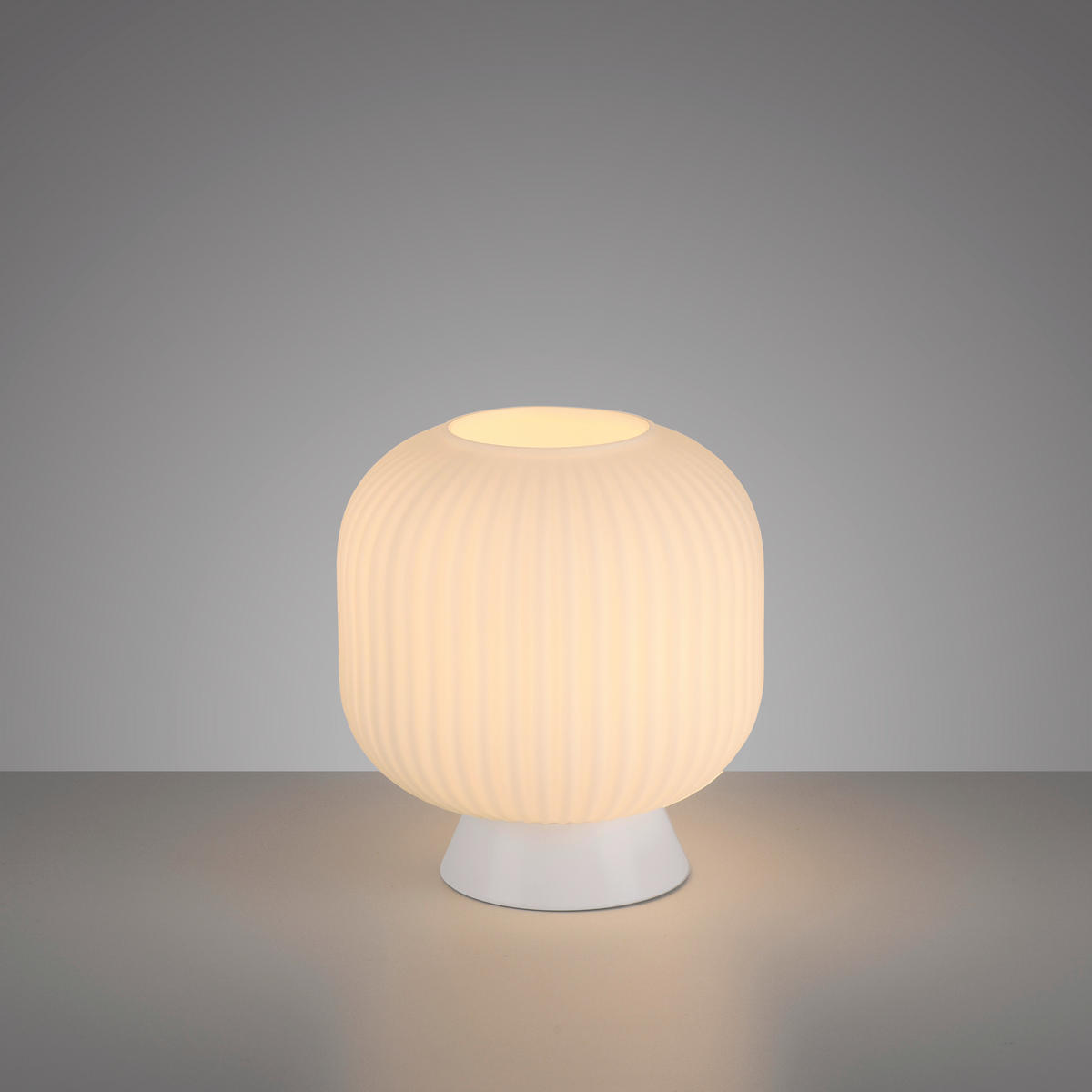 LED-TISCHLEUCHTE 20/20/22 cm   - Weiß, KONVENTIONELL, Glas/Kunststoff (20/20/22cm) - Schöner Wohnen