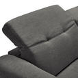 ECKSOFA in Struktur Dunkelgrau  - Eichefarben/Dunkelgrau, Design, Holz/Textil (163/305cm) - Novel