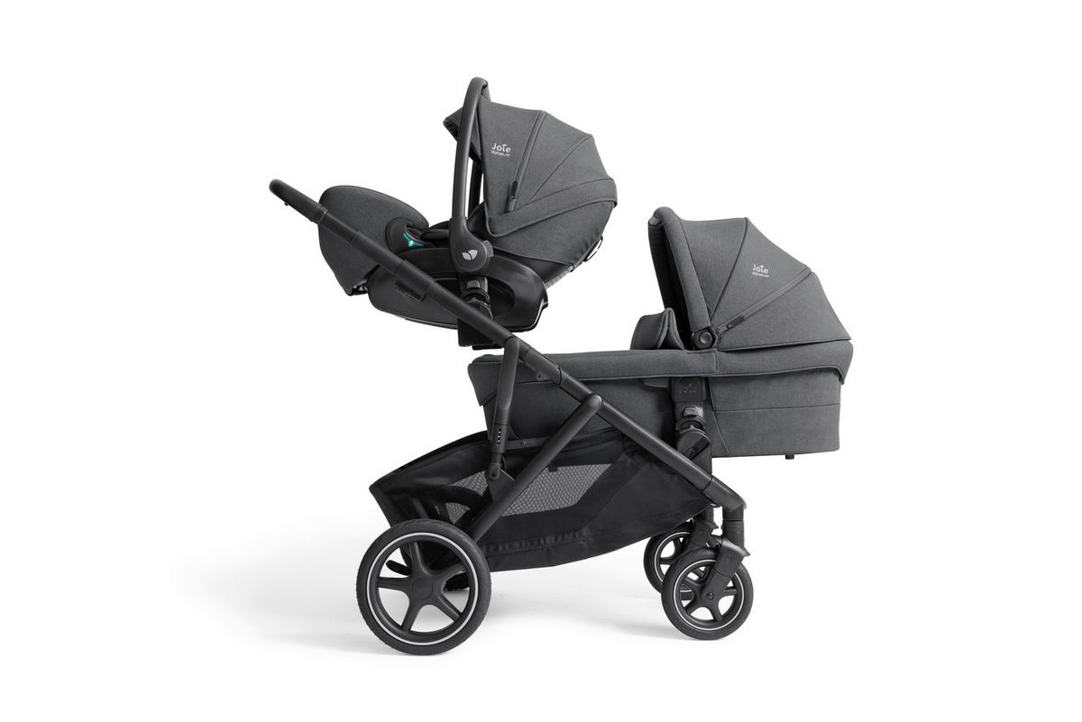 KINDERWAGENSET  Versiti 4in1  Ebony  - Blaugrau/Schwarz, Basics, Textil/Metall (64/109/114cm) - Joie