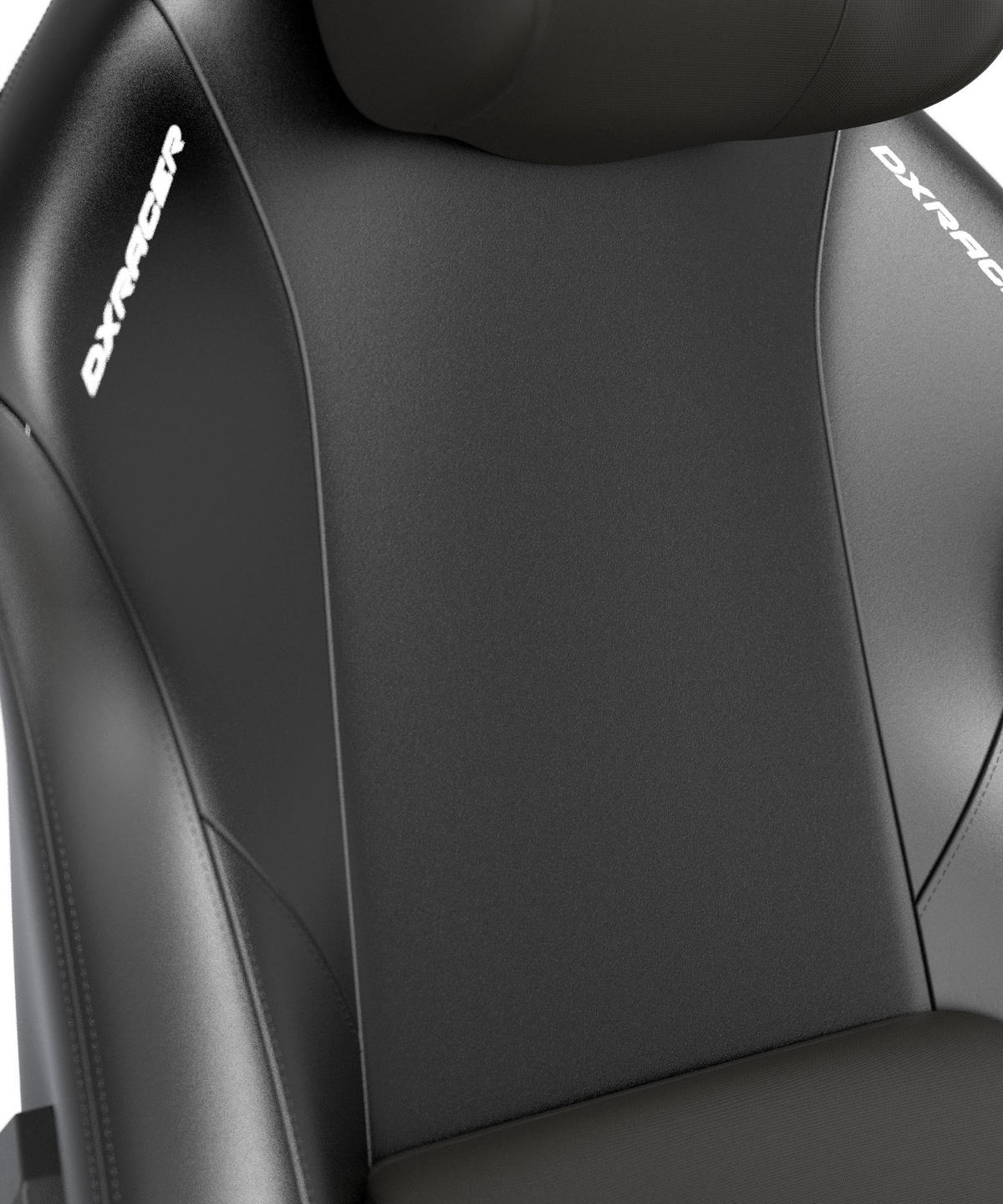 GAMINGSTUHL Schwarz Metall, Textil   - Schwarz, KONVENTIONELL, Textil/Metall (70/132/70cm) - Dxracer
