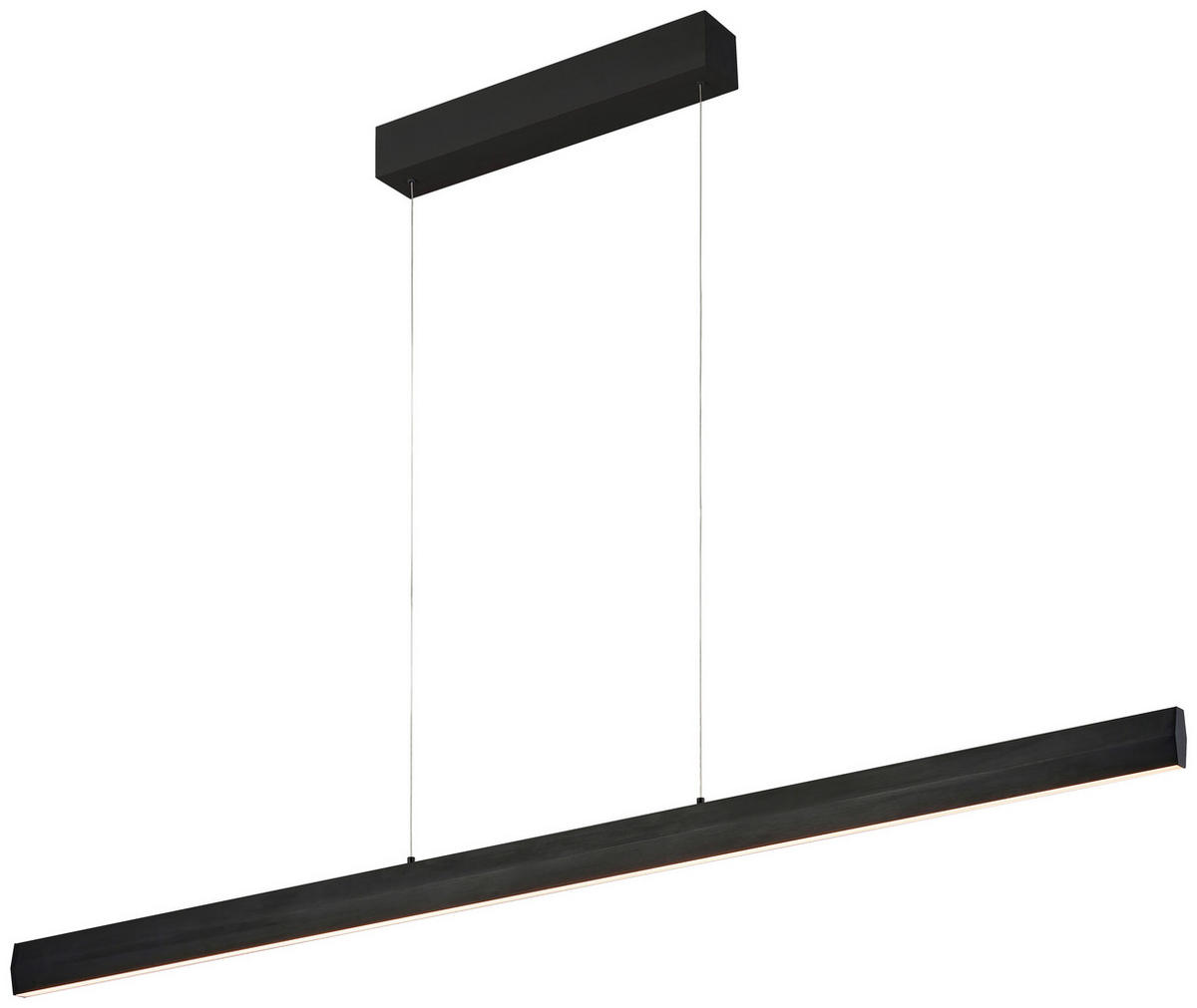 LED-HÄNGELEUCHTE Smart 120/3,5/150 cm  - Schwarz, Design, Metall (120/3,5/150cm) - BOPP