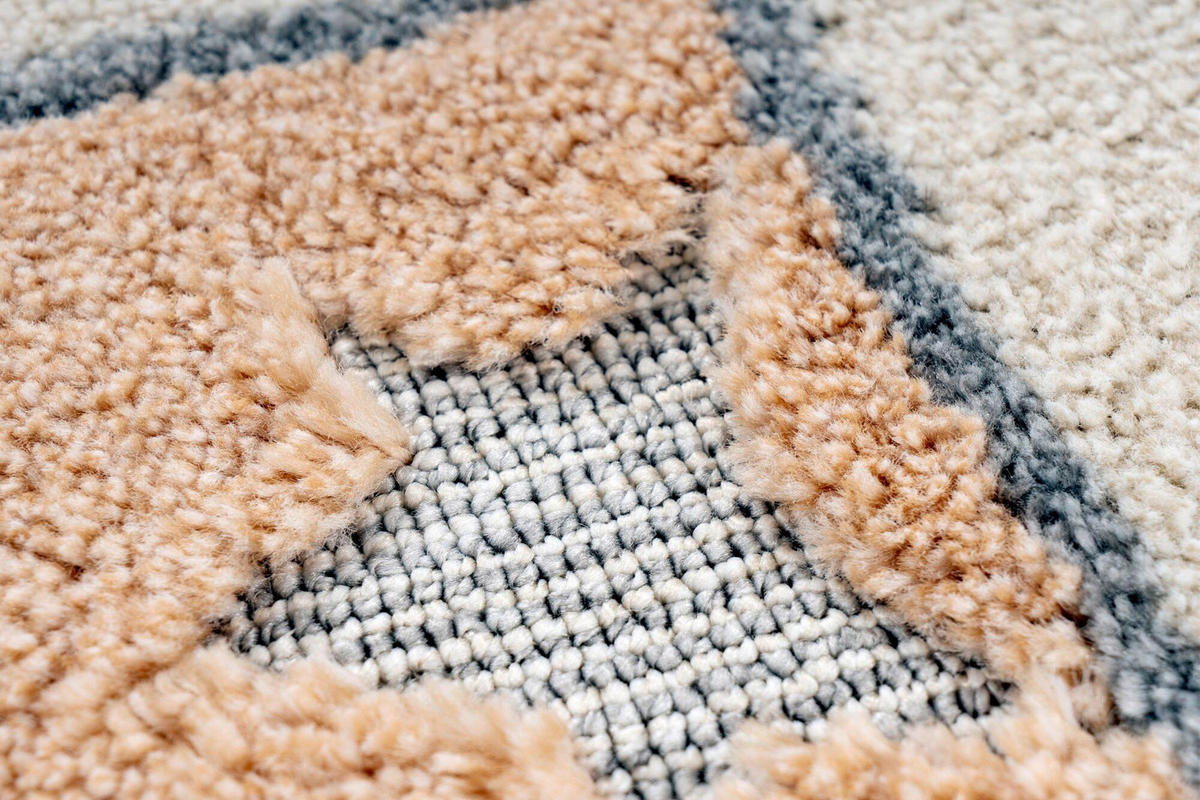 FLACHWEBETEPPICH 133/133 cm Beige rund  - Beige, Basics, Textil (133/133cm) - Kayoom