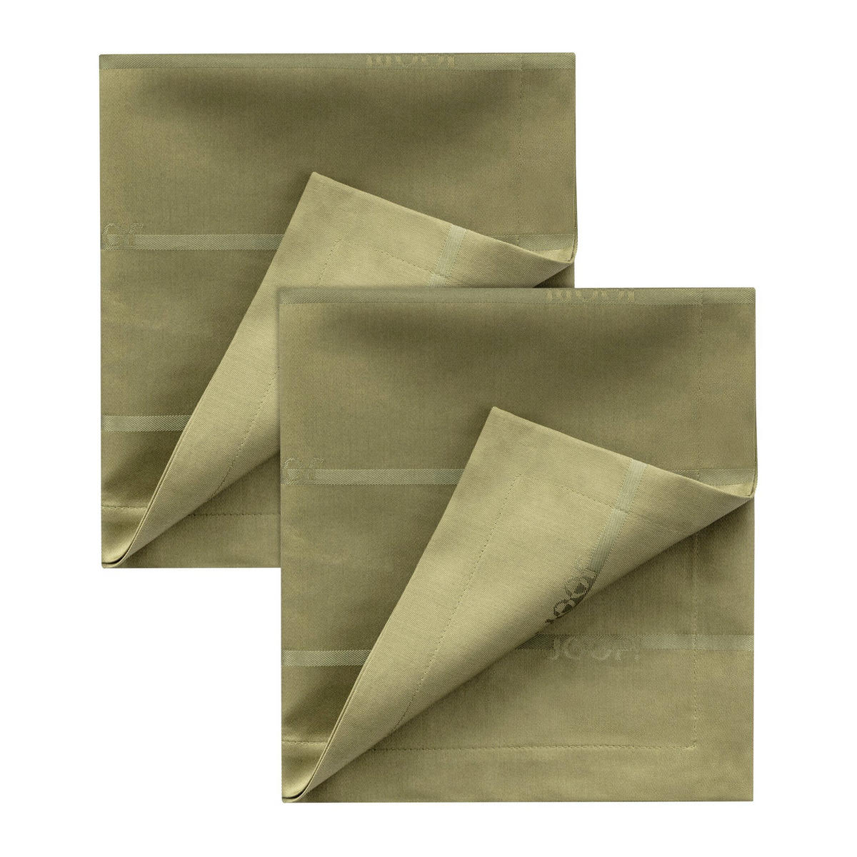 Serviette 2er-Set 50/50 cm   - Olivgrün, Basics, Textil (50/50cm) - Joop!