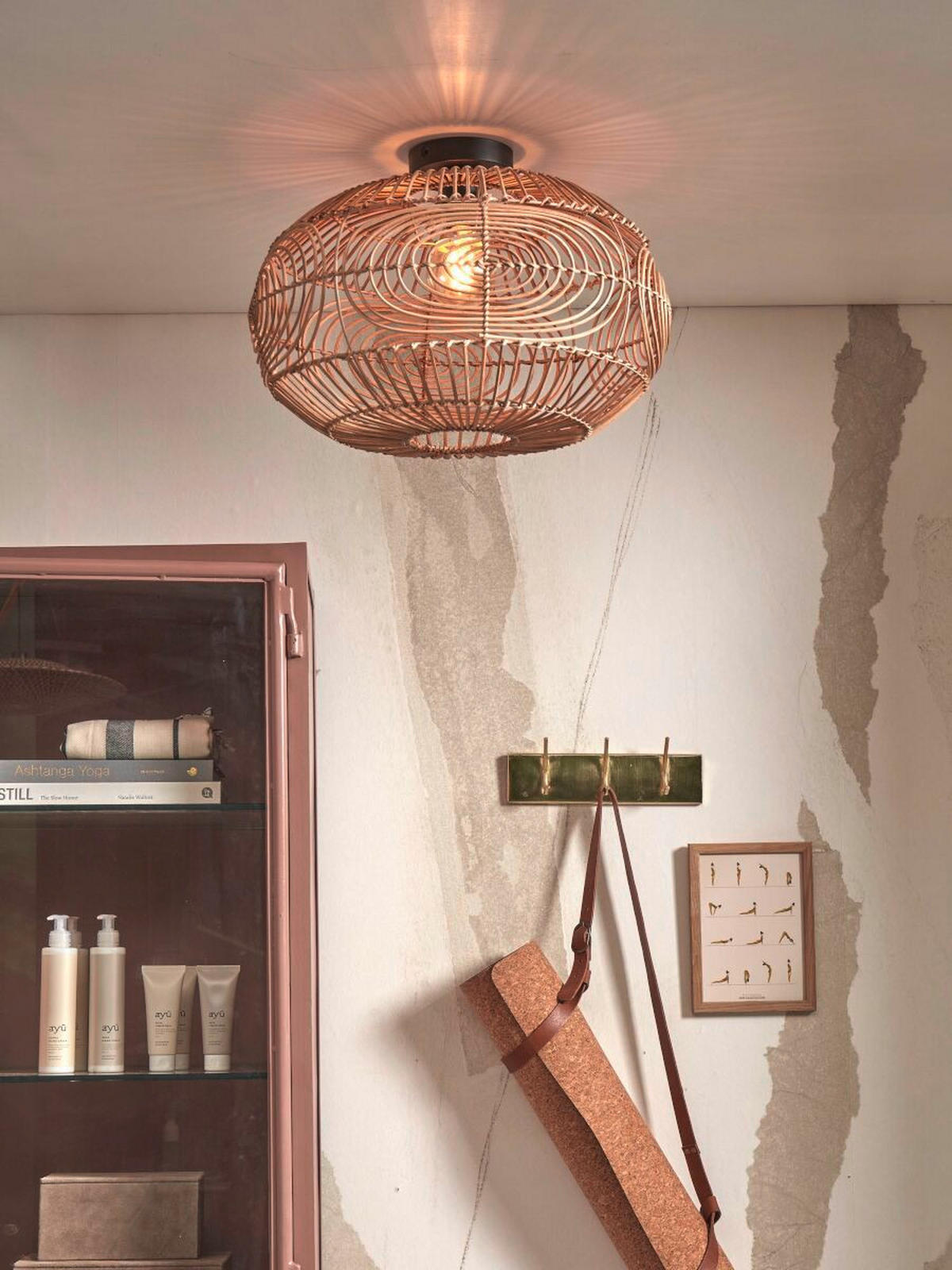 DECKENLEUCHTE GOOD&MOJO  48/30 cm   - Naturfarben, Trend (48/30cm) - Good & Mojo