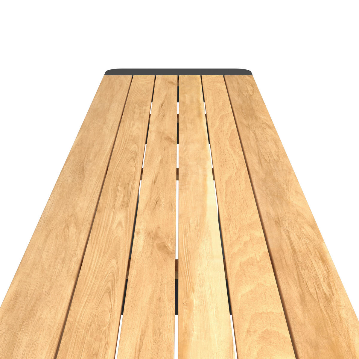 GARTENTISCHGRUPPE Teakholz massiv Aluminium  - Grau/Teakfarben, MODERN, Holz/Metall (170/162/74cm) - Ambia Garden