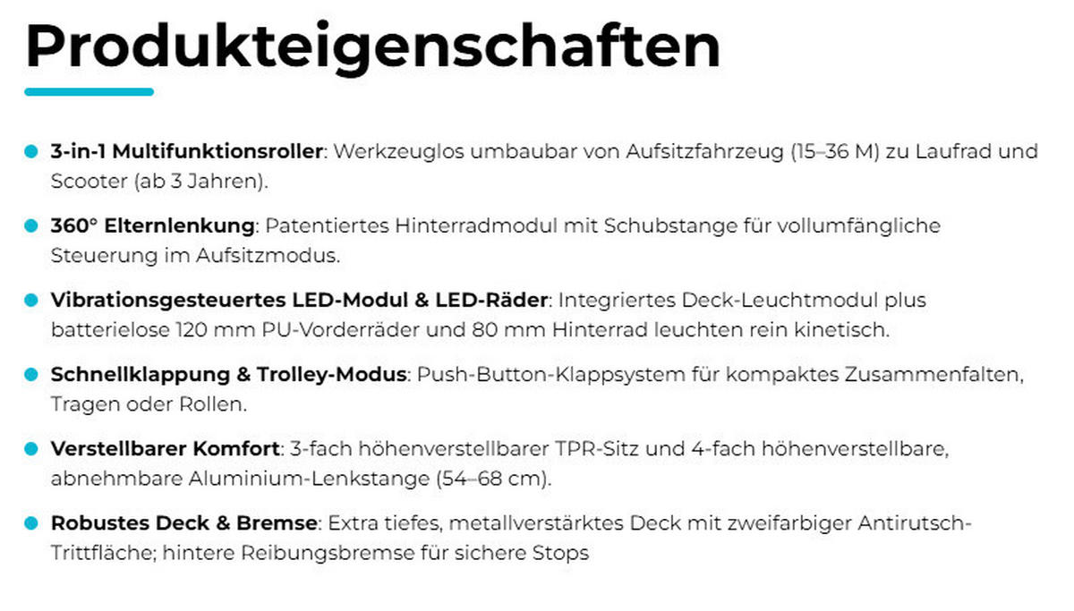 DREIRAD GO-UP BABY 360 LIGHTS  - Taupe, Basics, Kunststoff (75/29,5/102,5cm) - GLOBBER