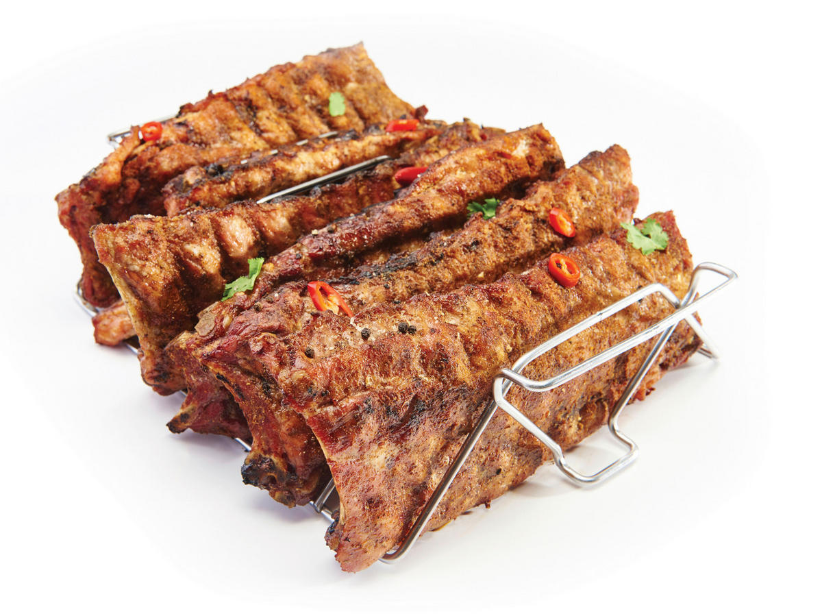 DODATKI ZA ŽAR - srebrne barve, Basics, kovina (39.25/10.1/28.7cm) - Broil King