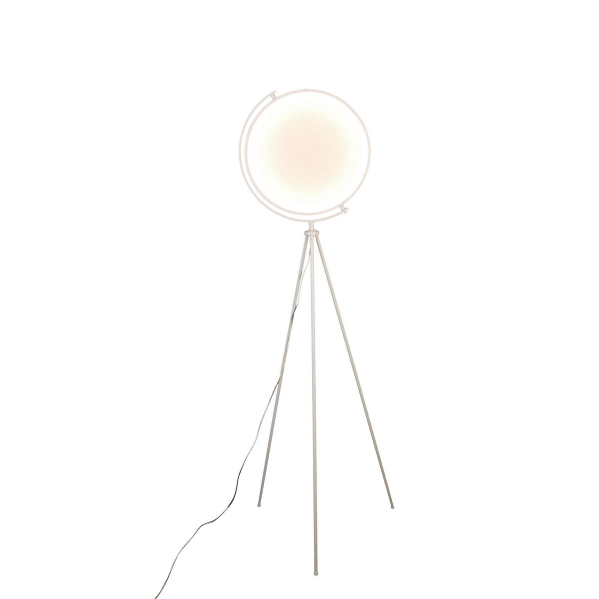 LED-STEHLEUCHTE 41/156 cm    - Weiß, Design, Kunststoff/Textil (41/156cm) - Näve