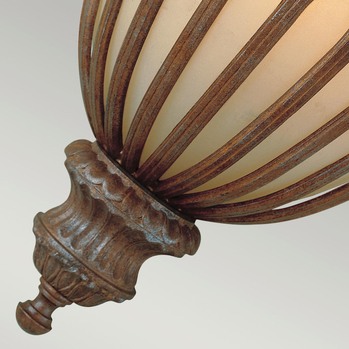 WANDLEUCHTE - Bronzefarben, Konventionell, Glas/Metall (27,9/15,2/34,3cm) - Elstead Lighting
