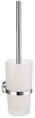 WC-BÜRSTENGARNITUR in Metall  Kunststoff   - Chromfarben, Basics, Glas/Kunststoff (11,9/38cm)