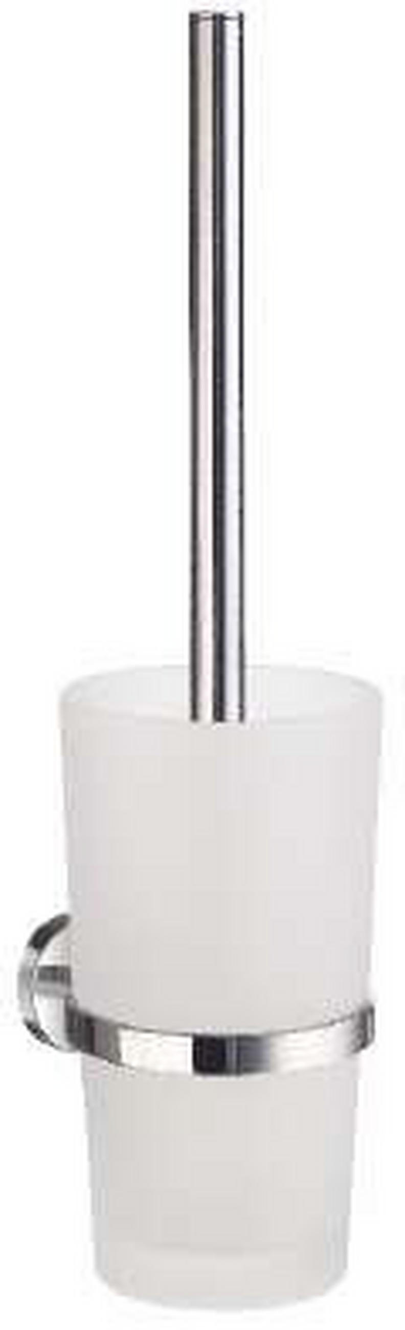 WC-BÜRSTENGARNITUR in Metall  Kunststoff   - Chromfarben, Basics, Glas/Kunststoff (11,9/38cm)