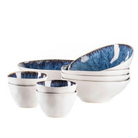 SCHÜSSELSET Frozen 9-teilig  - Blau, Basics, Keramik (26/7,5/26cm) - Mäser