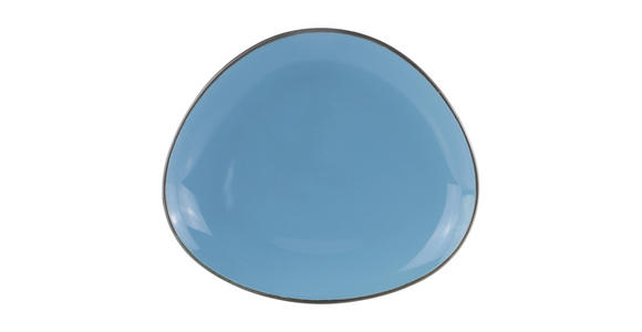 SPEISETELLER AQUA AZZURRO   30/26 cm  - Blau, Trend, Keramik (30/26cm) - Novel