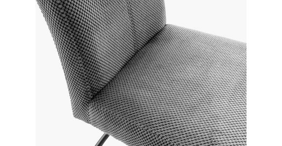 SCHWINGSTUHL in Cord - Anthrazit/Schwarz, MODERN, Textil/Metall (50/102/63cm) - Carryhome