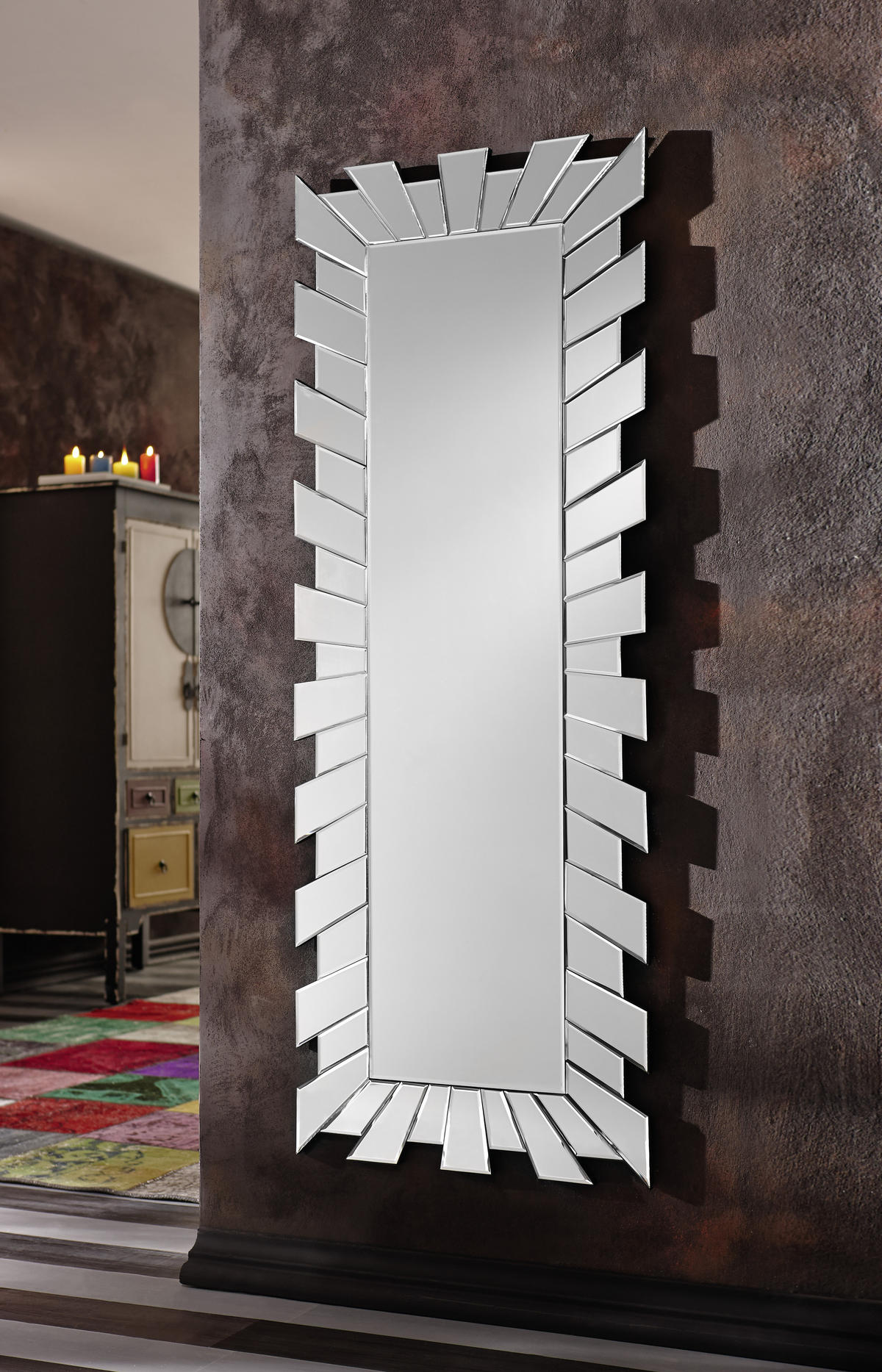 ZIDNO OGLEDALO  60/160/2 cm     - srebrna, Dizajnerski, staklo (60/160/2cm) - Xora