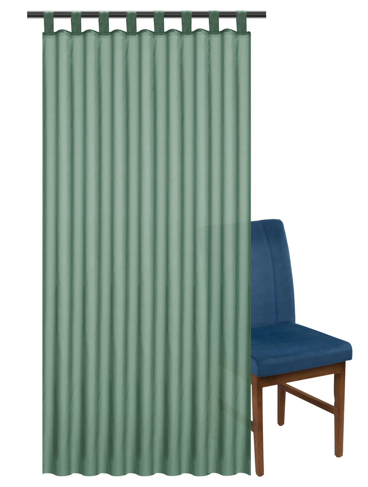 ZAVJESA ZA VANJSKU UPORABU tamno zelena 140/300 cm   - tamno zelena, Basics, tekstil (140/300cm) - Esposa