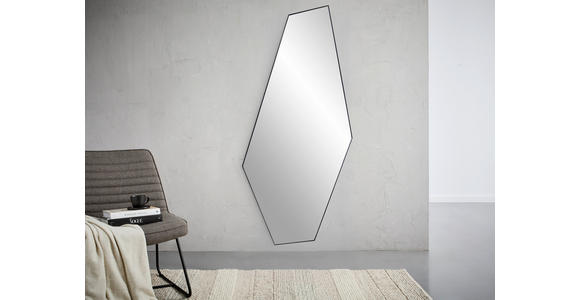 WANDSPIEGEL 78/165/2,5 cm    in Freiform  - Schwarz, Trend, Glas/Holzwerkstoff (78/165/2,5cm) - Landscape