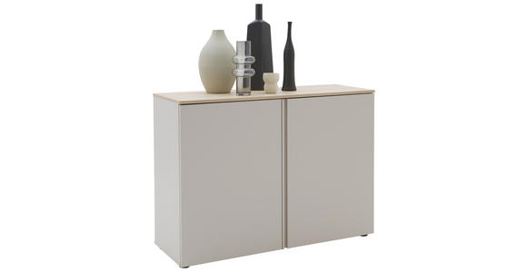 SIDEBOARD  in 120,2/89/43 cm  - Kaschmir/Eichefarben, Design, Holzwerkstoff/Kunststoff (120,2/89/43cm) - Voleo