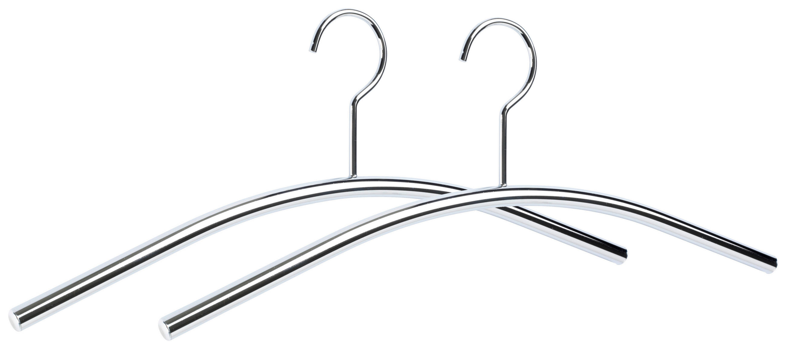 KLEIDERBÜGELSET 2-TEILIG 42 cm Metall  - Chromfarben, KONVENTIONELL, Metall (42cm)