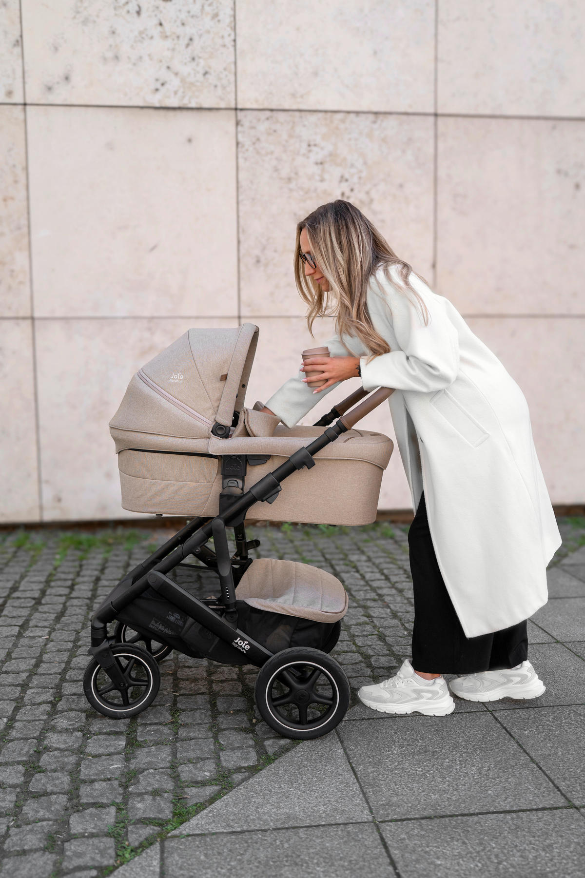 KINDERWAGENSET Vinca 4in1 inkl. i-Level Pro und i-Base Encore  - Greige/Schwarz, Basics, Metall (65/109/97cm) - JOIE SIGNATURE