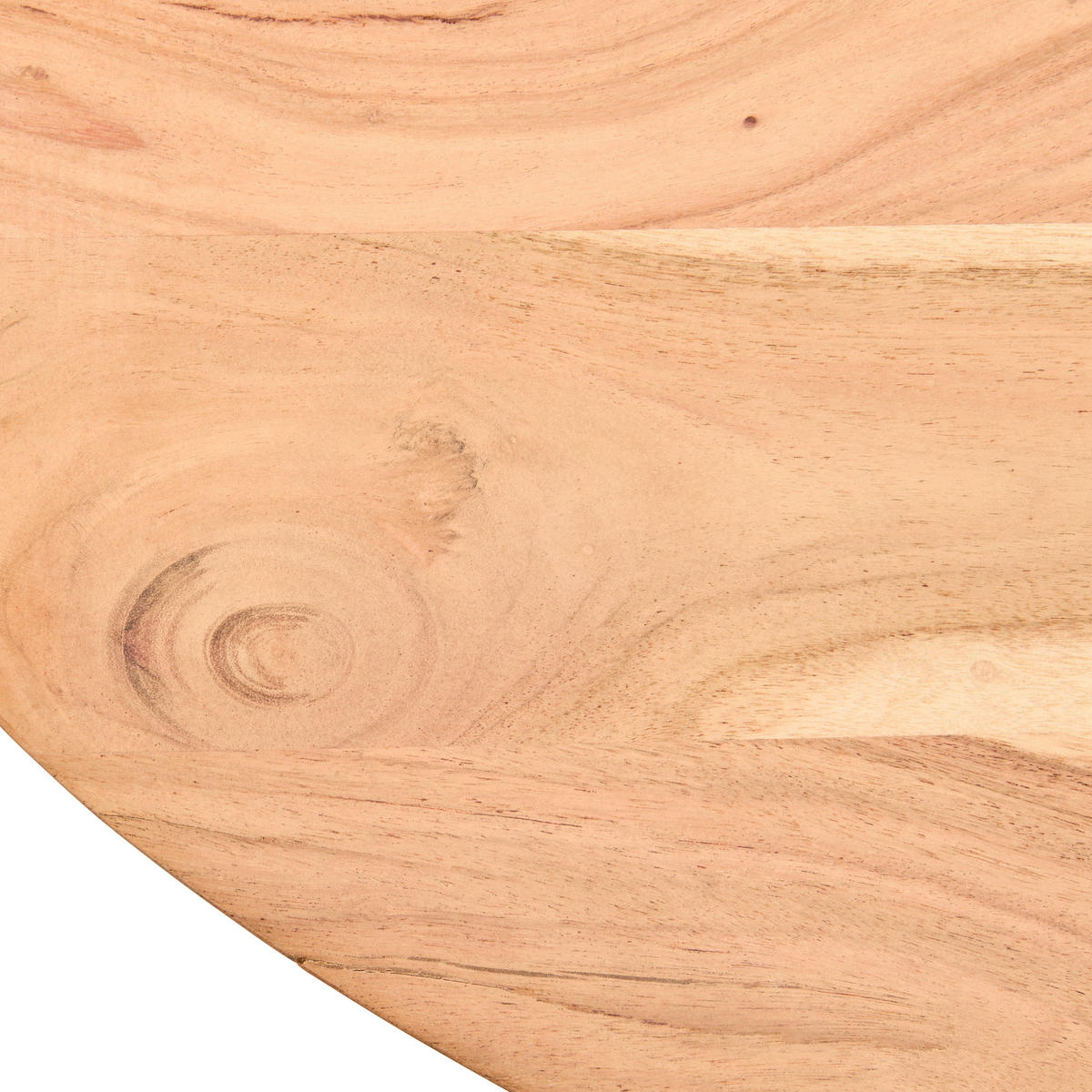 COUCHTISCH Akazie Hartholz 130/60/45 cm organisch Schwarz, Akaziefarben  - Schwarz/Akaziefarben, Design, Holz/Metall (130/60/45cm) - Livetastic