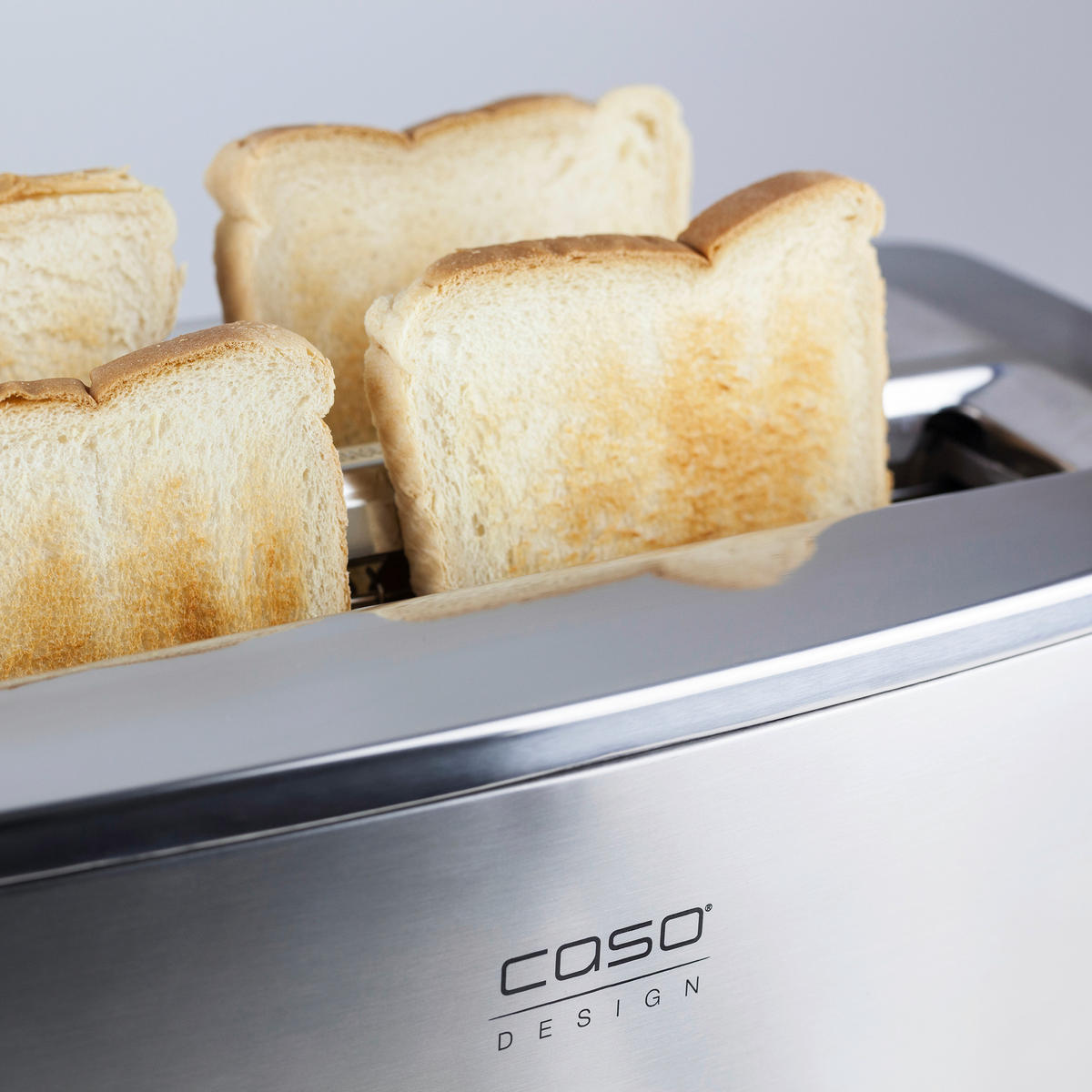 TOASTER  - Chromfarben/Schwarz, Basics, Kunststoff/Metall (42/20/20cm) - CASO Design