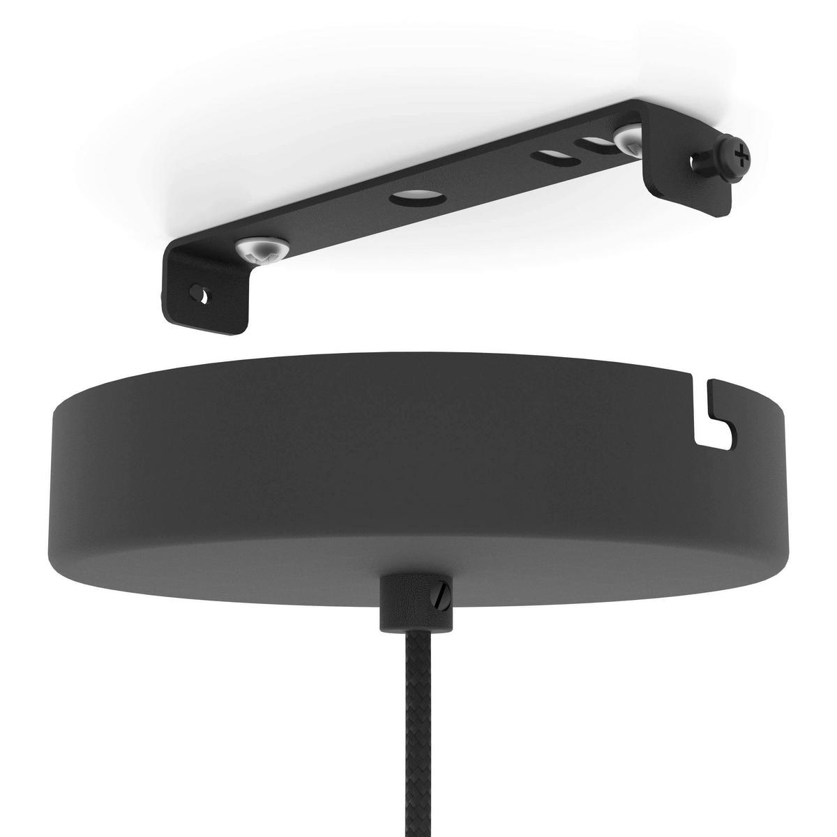 HÄNGELEUCHTE 34,5/150 cm  - Schwarz/Naturfarben, Natur, Holz/Textil (34,5/150cm) - Eglo