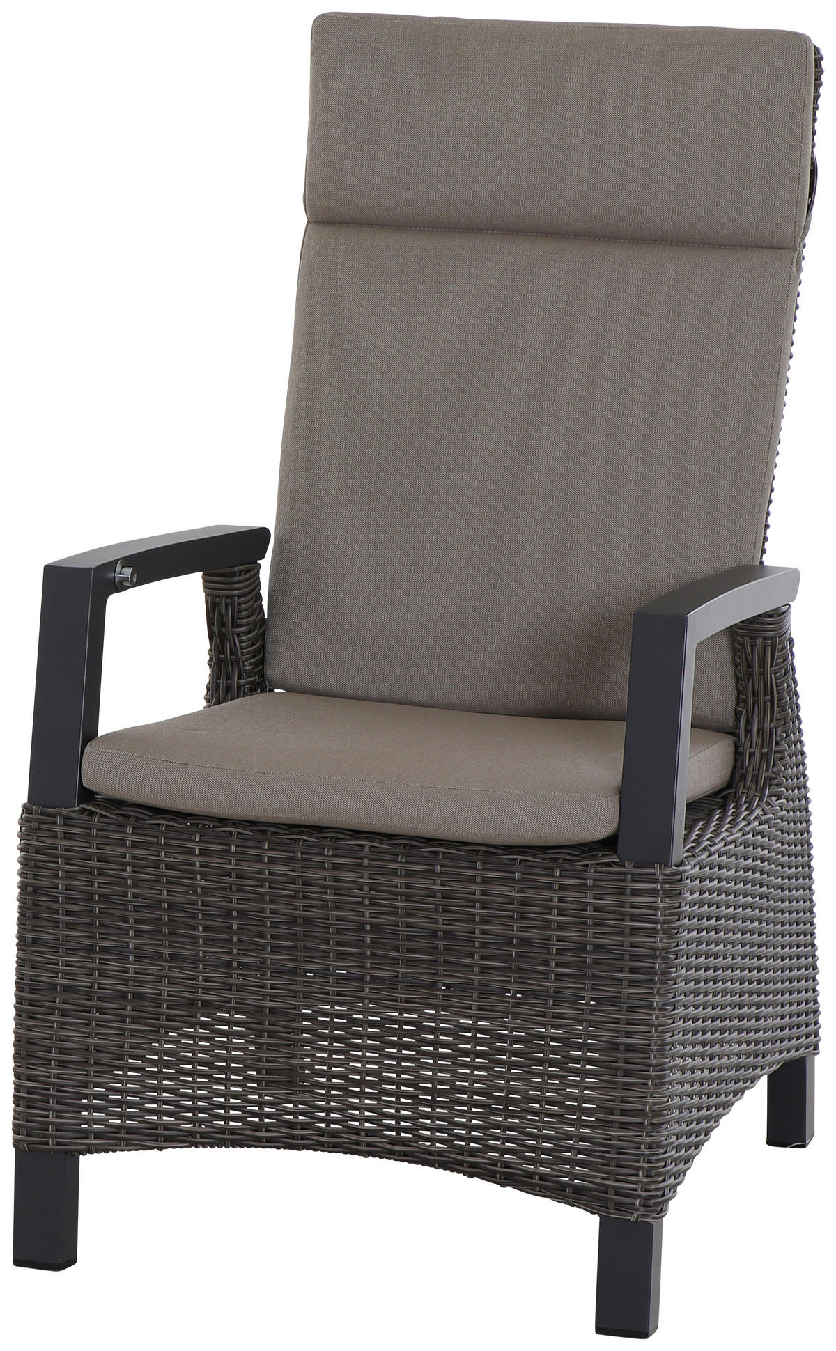 LOUNGEGARNITUR 5-teilig   75/103/130 cm Aluminium  - Grau, Basics, Keramik/Kunststoff (75/103/130cm) - Siena Garden