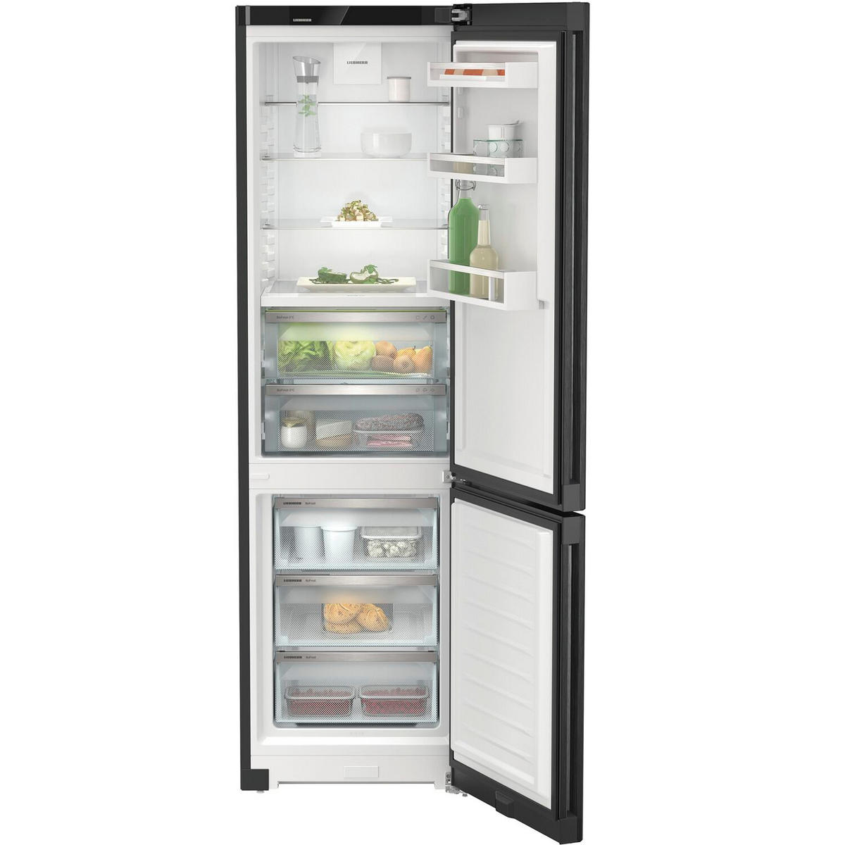 KÜHL-GEFRIER-KOMBINATION CBNBDC573I  - Schwarz, Basics, Kunststoff/Metall (59,7/201,5/67,5cm) - Liebherr