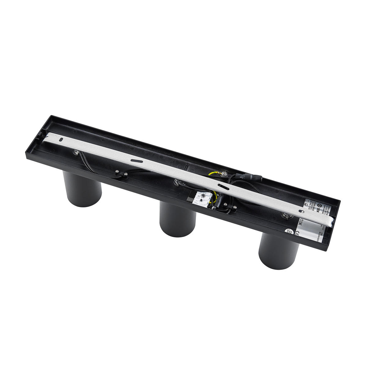 DECKENSTRAHLER - Schwarz, Design, Metall (48/9/12,5cm)