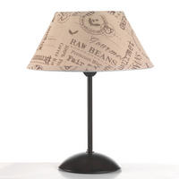 STOLNÍ LAMPA, E27, 30/30/40 cm - černá/koňaková, Basics, kov/textil (30/30/40cm)