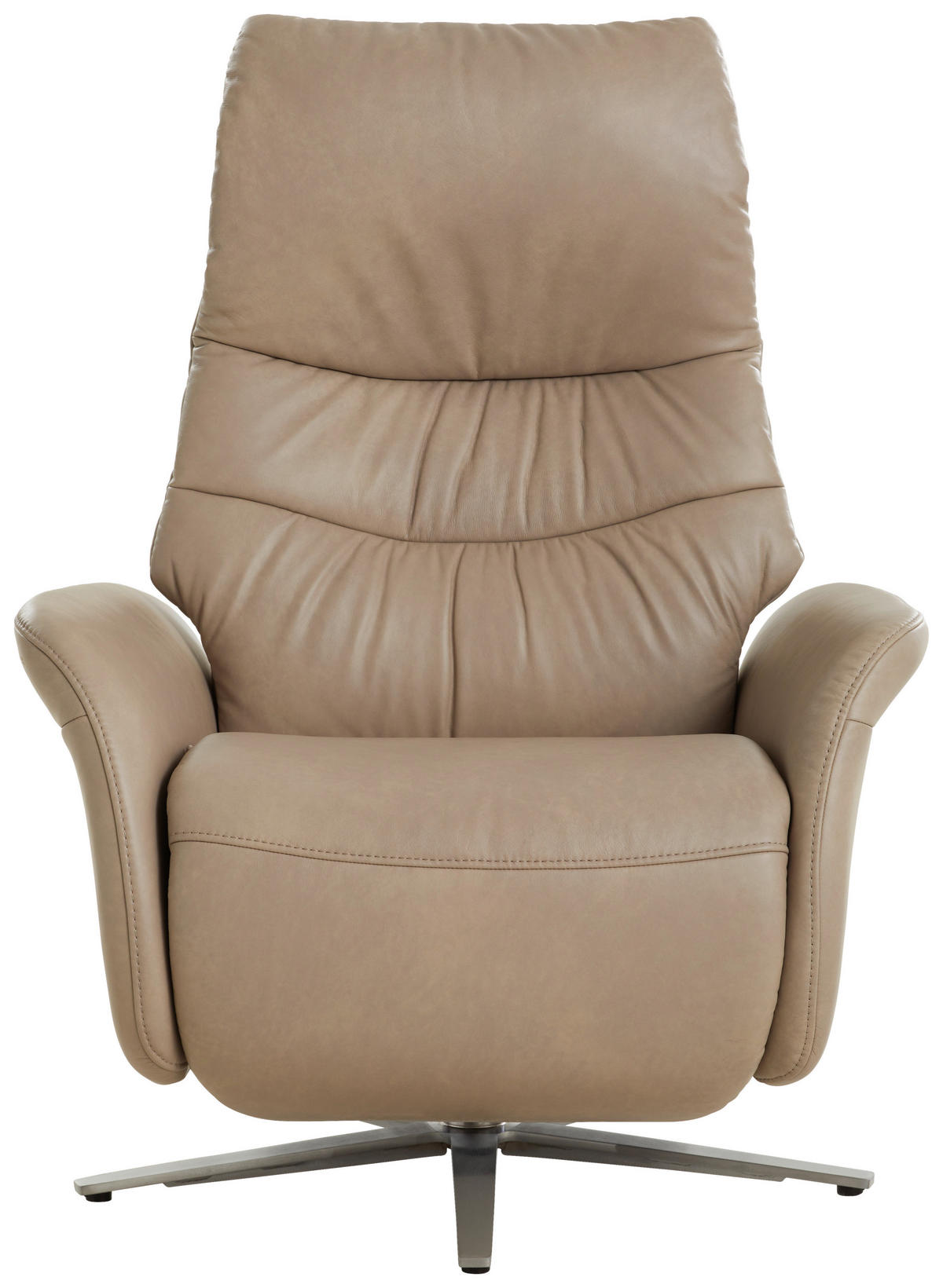 RELAXSESSEL in Leder Creme  - Creme, Design, Leder/Metall (78/111/85cm) - Himolla Komfortklass