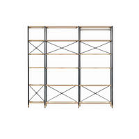 HYLLA i 210/210/30 cm naturfärgad, svart  - svart/naturfärgad, Design, metall/trämaterial (210/210/30cm) - Livetastic