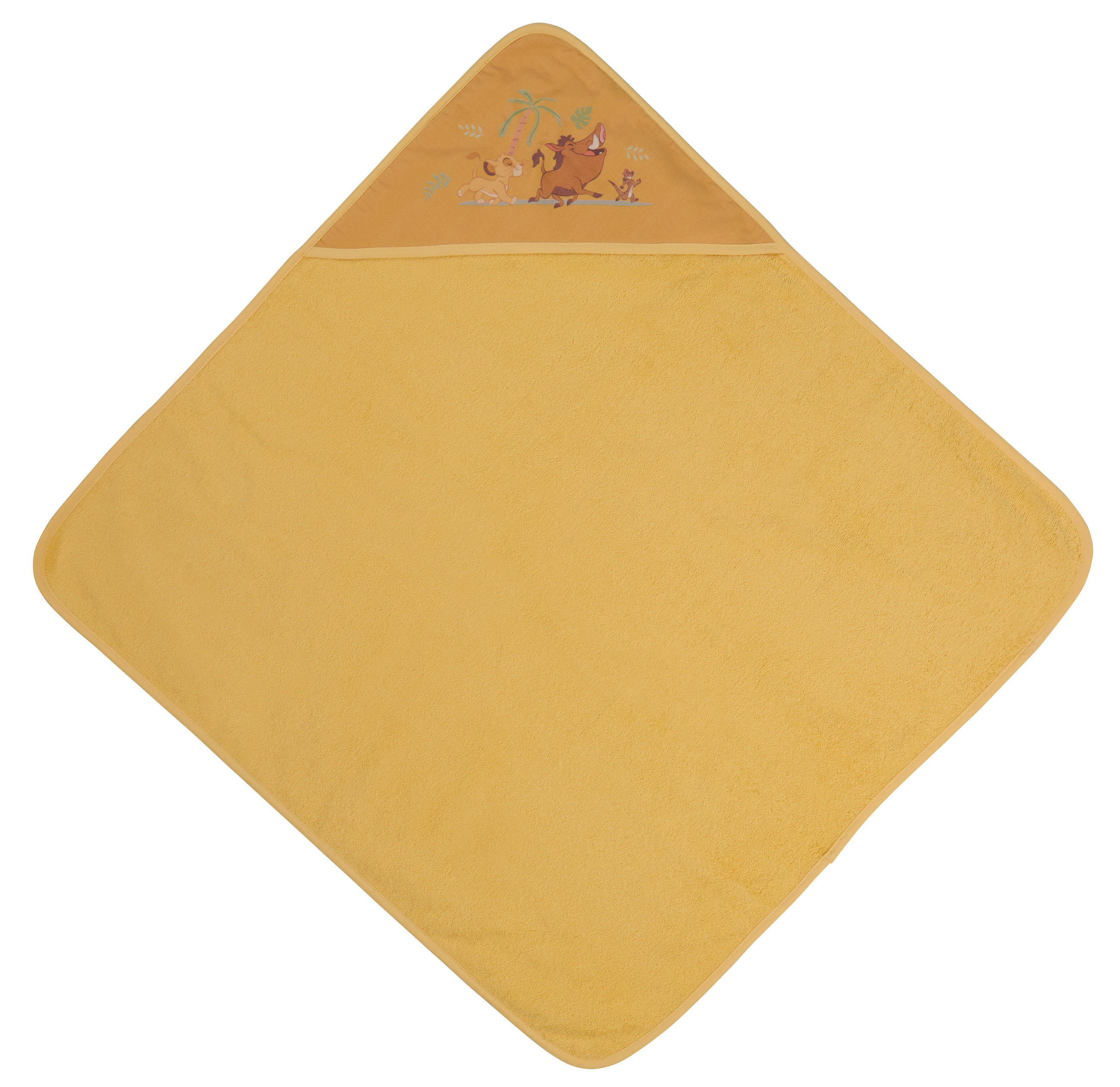 OSUŠKA S KAPUCÍ - žlutá, Trend, textil (80/80cm) - Disney