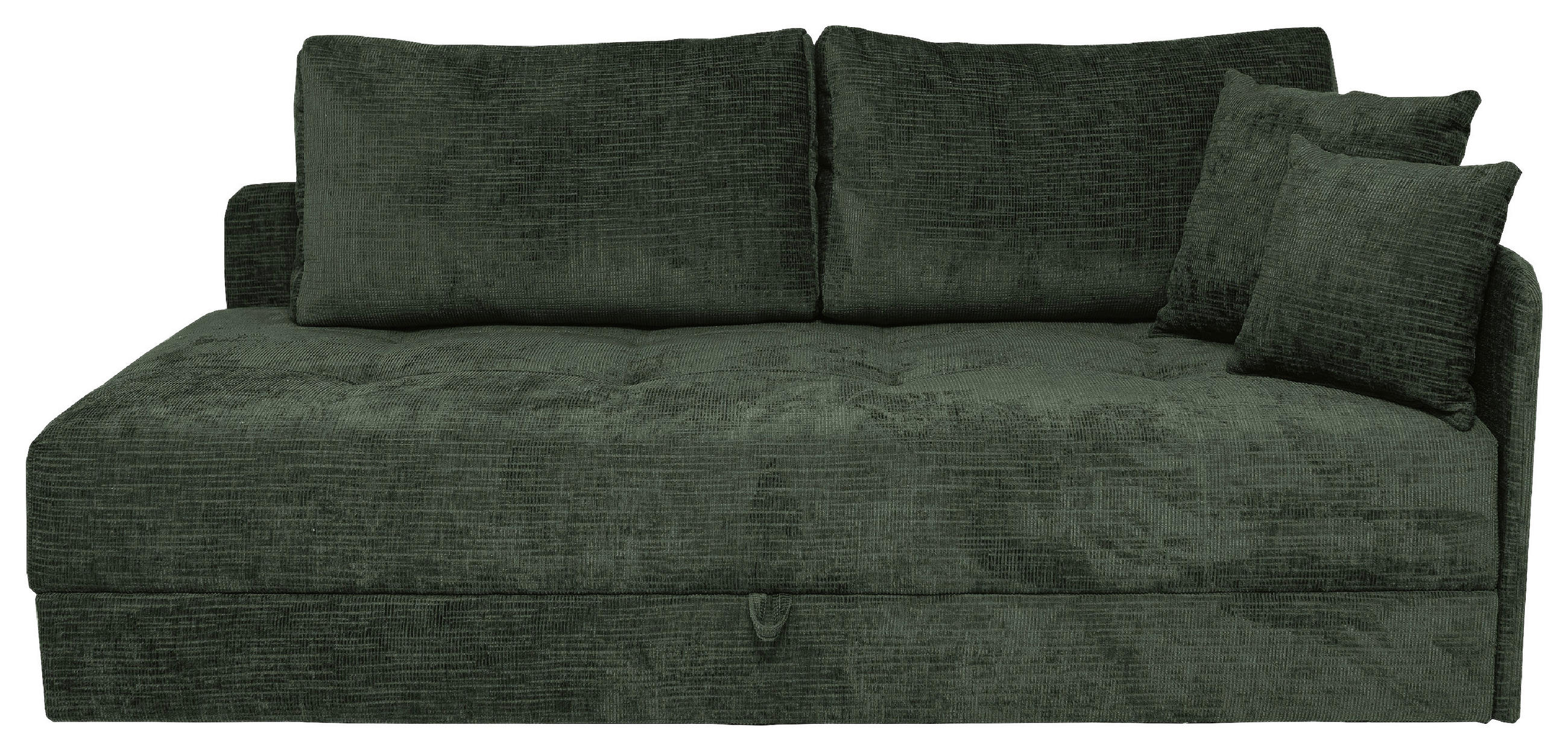 LIEGE in Velours Grün  - Schwarz/Grün, Konventionell, Kunststoff/Textil (205/80/95cm) - Xora