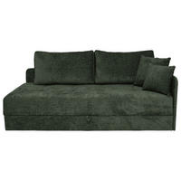 LIEGE in Velours Grün  - Schwarz/Grün, Konventionell, Kunststoff/Textil (205/80/95cm) - Xora
