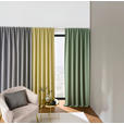 FERTIGVORHANG blickdicht  - Grün, Basics, Textil (140/245cm) - Esposa
