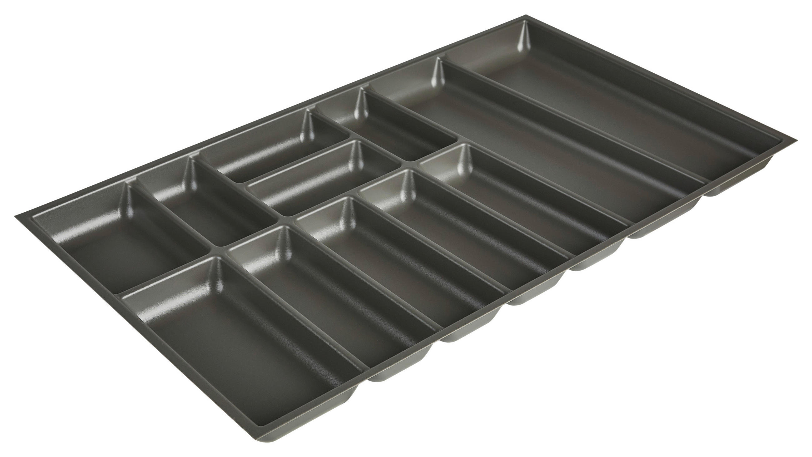 BESTECKEINSATZ - Schieferfarben, Basics, Kunststoff (90/4,9/50cm) - Nobilia