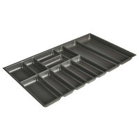 BESTECKEINSATZ - Schieferfarben, Basics, Kunststoff (90/4,9/50cm) - Nobilia