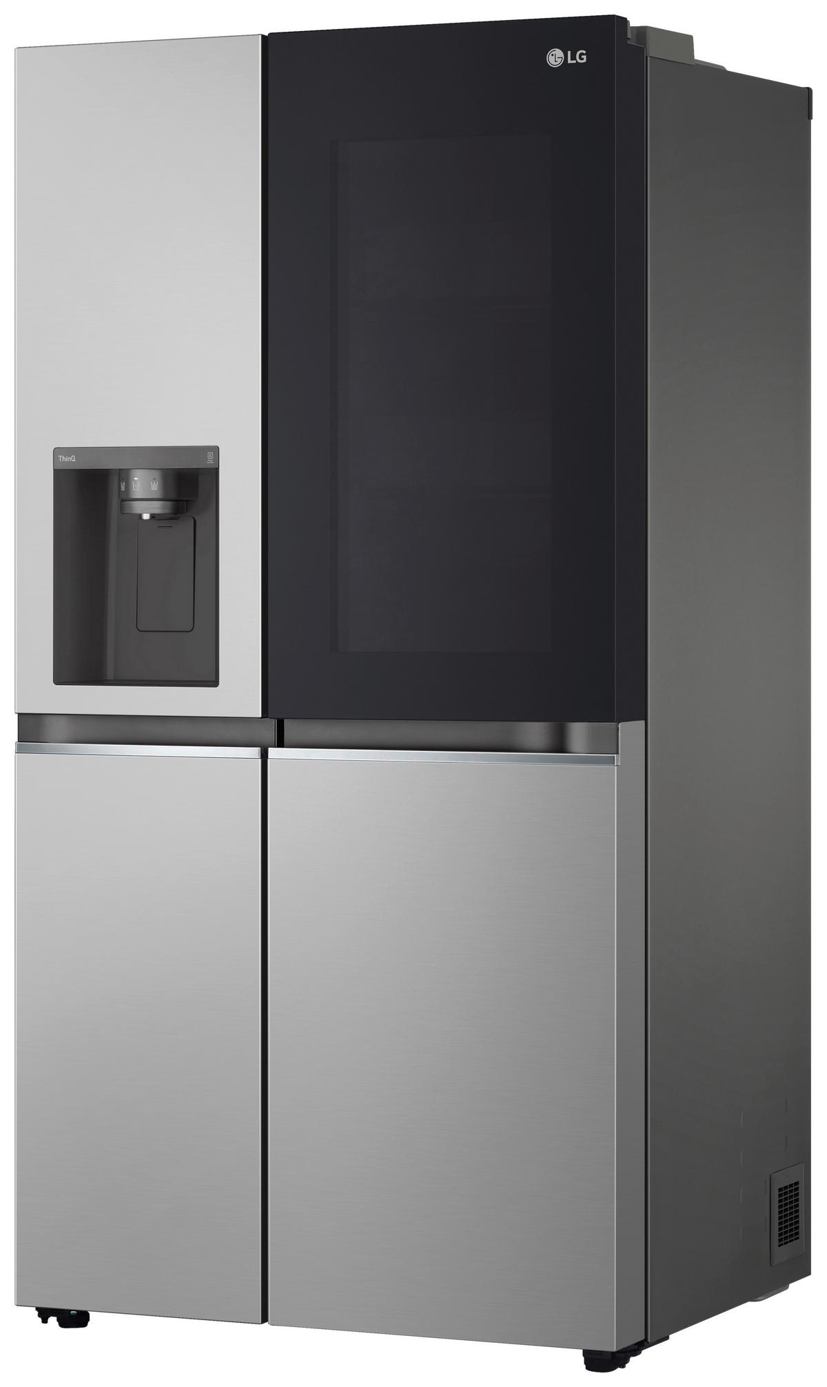 SIDE-BY-SIDE 91,3/179/73,5 cm GSGV81PYLL  - Silberfarben, Trend, Glas/Kunststoff (91,3/179/73,5cm) - LG