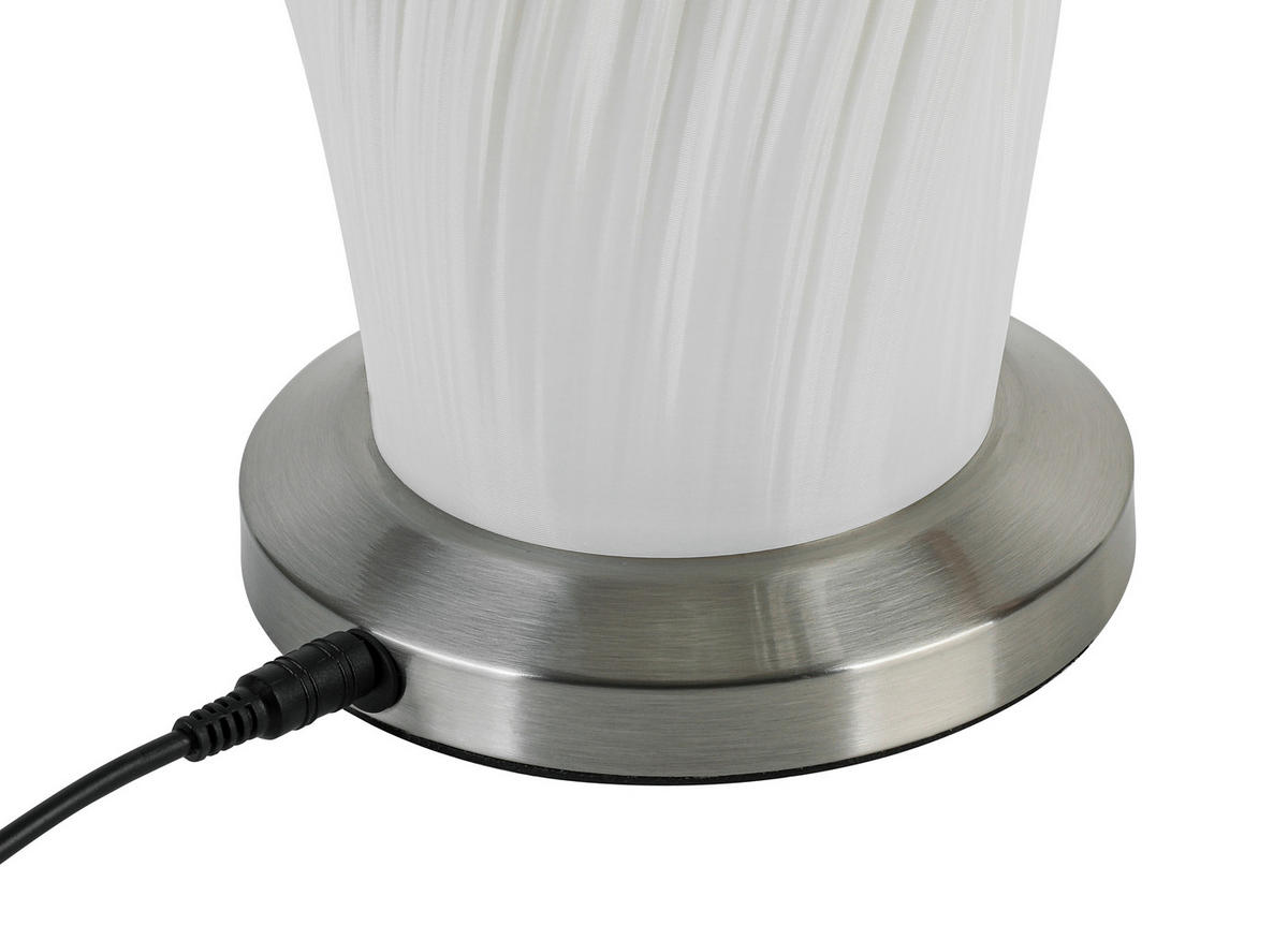 STOJACÍ LED SVÍTIDLO, 15/80 cm  - bílá/černá, Design, kov/plast (15/80cm) - Dieter Knoll