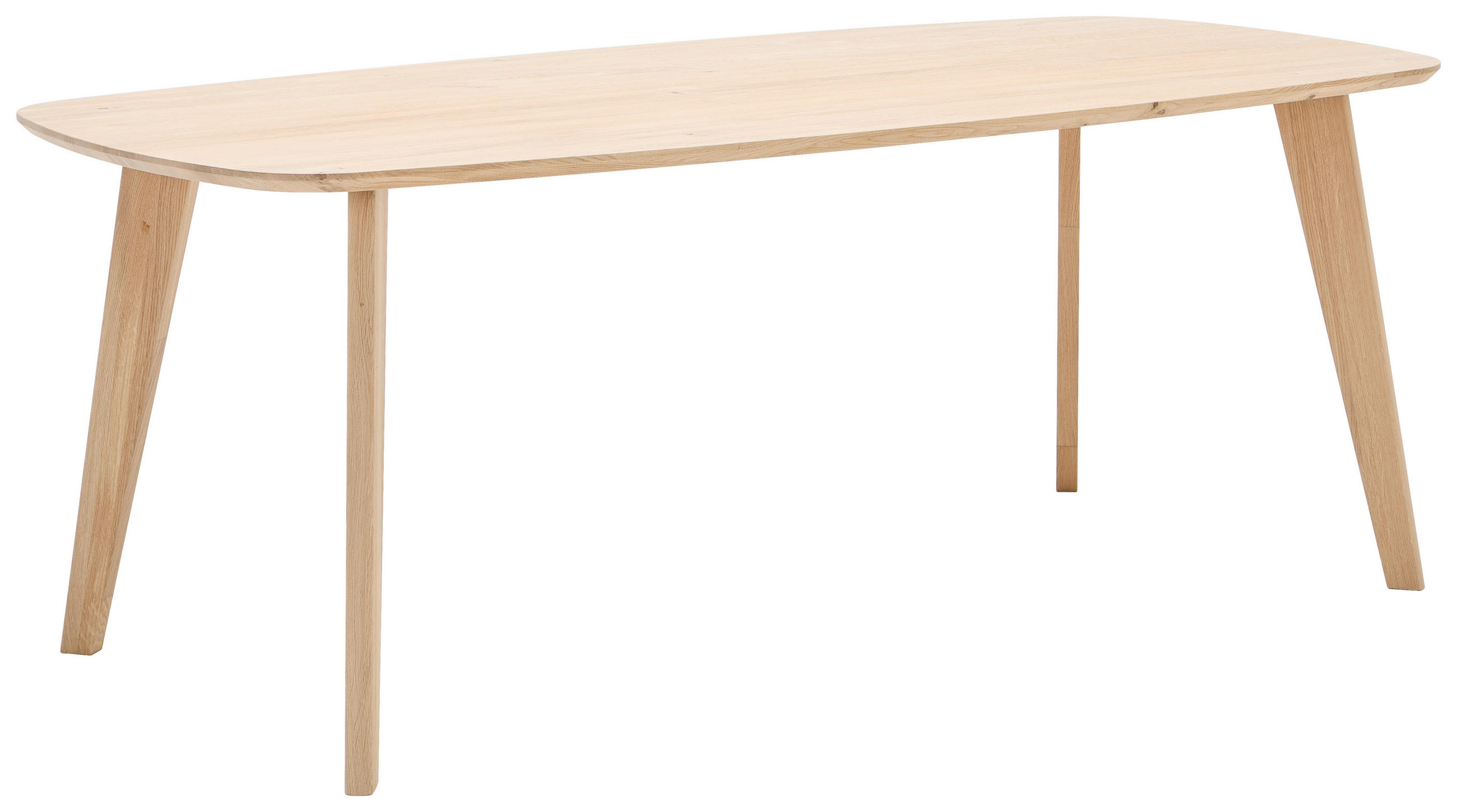 ESSTISCH Eiche vollmassiv oval Eichefarben  - Eichefarben, Design, Holz (200/100/76cm) - Welnova