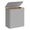 WÄSCHEKORB - Grau, Trend, Naturmaterialien/Kunststoff (60/70,5/38,5cm) - Boxxx
