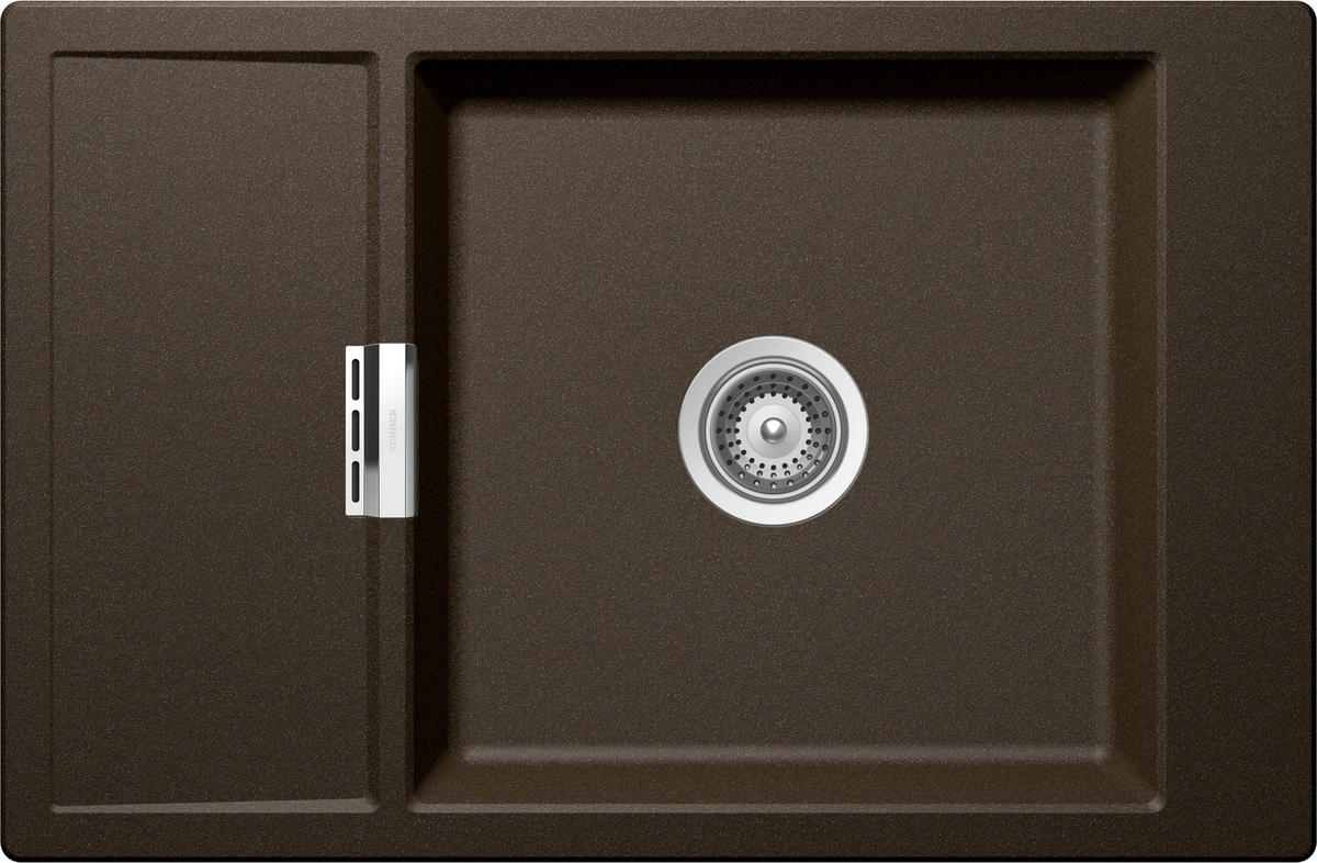 SPÜLE MOND100XSABRO1  - Bronzefarben, Basics, Stein (78/51cm) - Schock