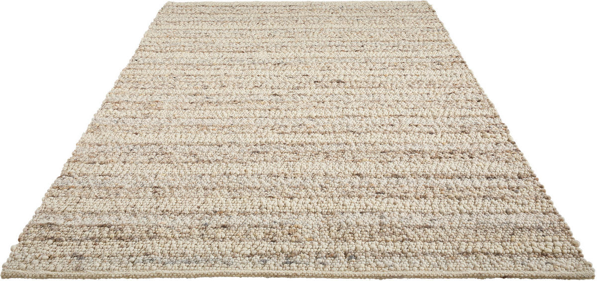 HANDWEBTEPPICH 170/230 cm Genua Greige rechteckig  - Greige, Basics, Textil (170/230cm) - Linea Natura