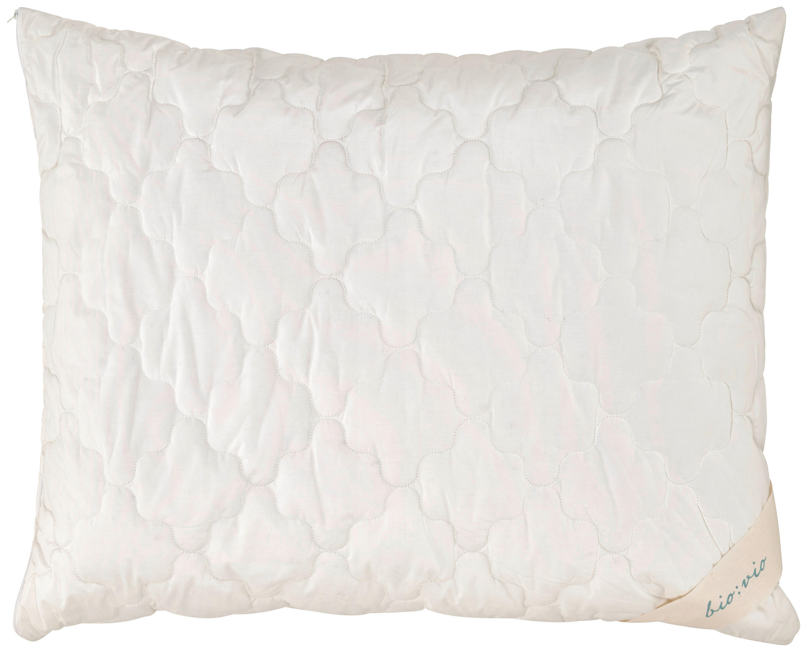 KOPFPOLSTER 70/90 cm  GOTS  - Weiß, Naturmaterialien/Textil (70/90cm) - Bio:Vio