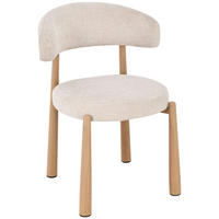 STUHL   Leinenoptik  Beige  - Eichefarben/Beige, MODERN, Holz/Textil (47/81/50cm) - Livetastic