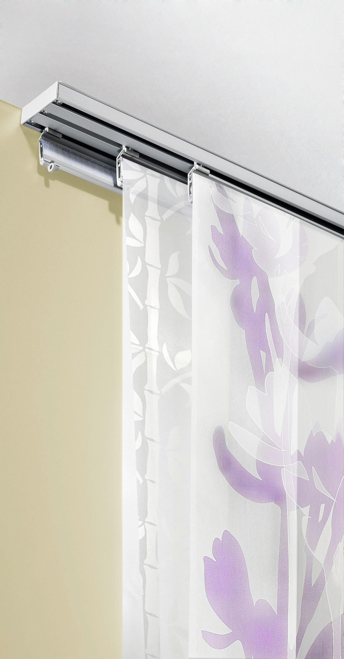 FLÄCHENVORHANGSCHIENE  160 cm  - Weiß, Design, Metall (160cm) - Homeware