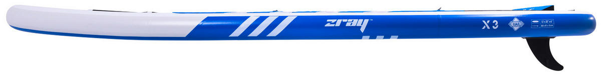 STAND-UP PADDLE BOARD ZRAY X-RIDER X3 12  - Blau/Schwarz, Basics, Kunststoff (365/81/15cm) - Atrigo
