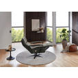 RELAXSESSEL in Textil Graubraun  - Graubraun/Schwarz, Design, Textil/Metall (68/117/85cm) - Cantus